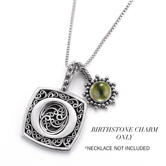 sterling peridot Charm August birthstone gem - Picture 4 of 7